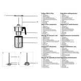 WMF Lono - Espumador Milk&Choc, 650 W, con 4 funciones, libre de BPA, acero de Cromargan, apto para lavavajillas, para capuccino, latte macchiato, frappé y chocolate caliente, apagado automático