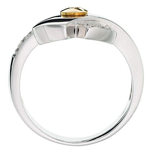 Orphelia Mujer 18 k (750) oro bicolor redondo blanco diamante