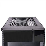Silverstone SST-PS14B-E - Caja de Torre ATX de Precision, Panel Lateral de Vidrio Templado Ahumado, Negro