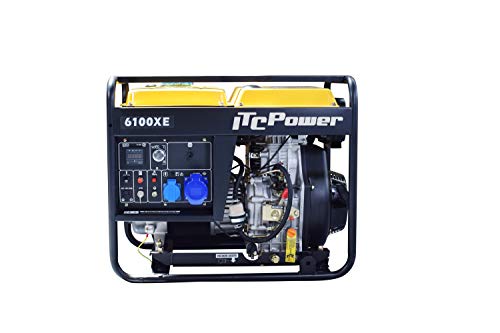 ITC Power NT-6100XE - Generador Diésel, color amarillo y negro