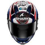 SHARK, Casco Moto Integral AERON GP FIM REPLICA ZARCO SIGNATURE White Black Blue WKB, XS