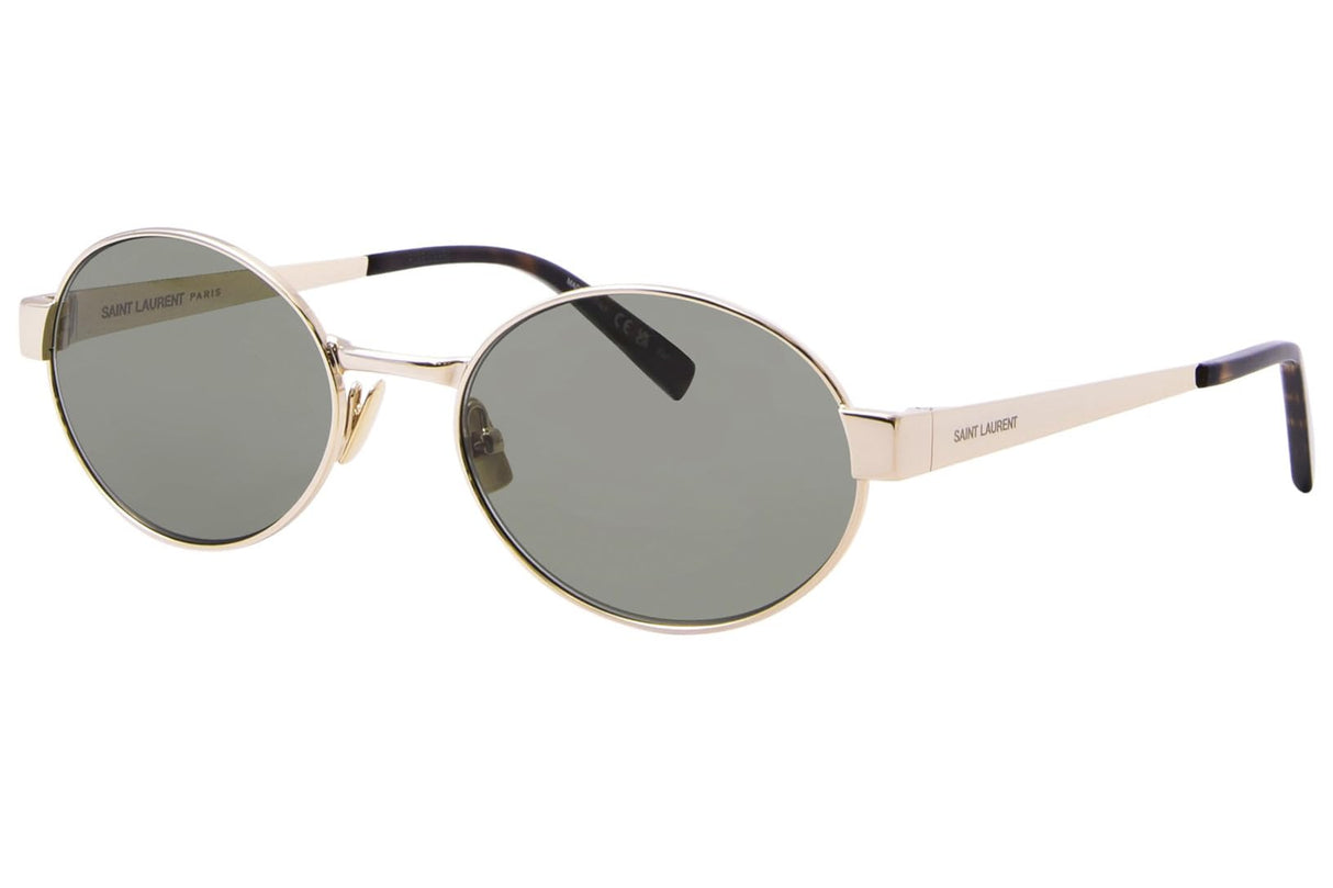 SAINT LAURENT SL 692 Gafas, Gold-Gold-Green, 55 para Mujer