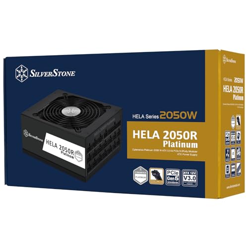 SilverStone Technology HELA 2050R Platinum-FA ATX Totalmente Modular Cybenetics Platinum 2050W ATX 3,0 y PCIe 5,0, SST-HA2050R-PM