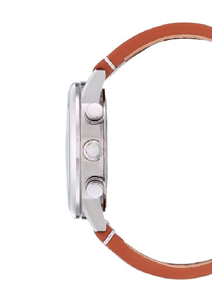CITIZEN Reloj Analógico para Hombres de Cuarzo con Correa en Cuero CA4420-21X