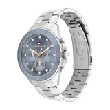 Tommy Hilfiger Reloj Analógico de Cuarzo multifunción para Mujer con Correas en Acero Inoxidable