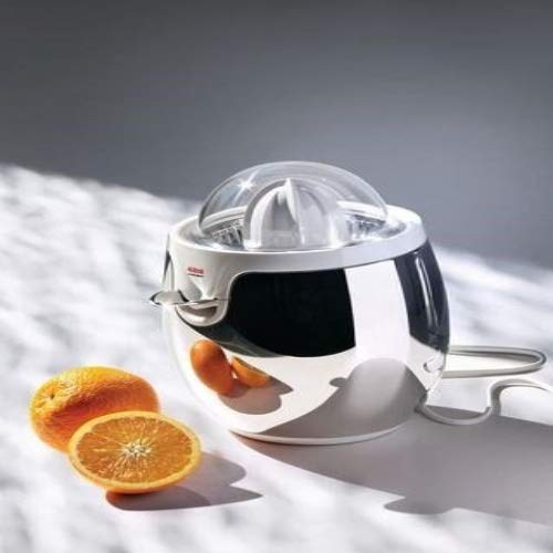 Alessi | SG63 W Exprimidor Eléctrico de Design en Acero y Resina Termoplástica, Blanco