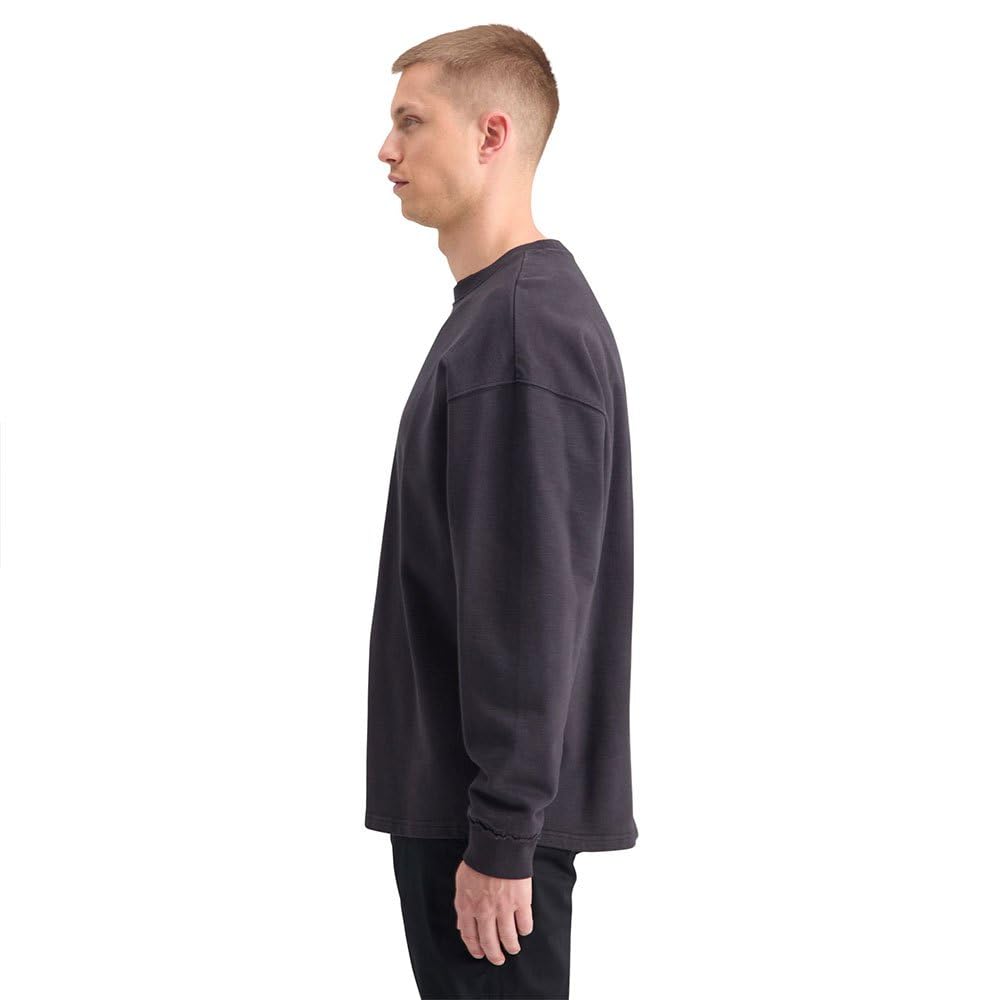 Scotch & Soda 3 Crosses Crewneck Sweatshirt, Sudadera Hombre, Negro, XL