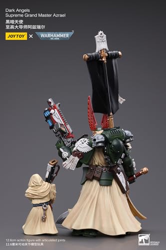 JOYTOY 1/18 Warhammer 40.000 Figura de acción Dark Angels Supreme Grand Master Azrael Collection Modelo (4 Pulgadas)