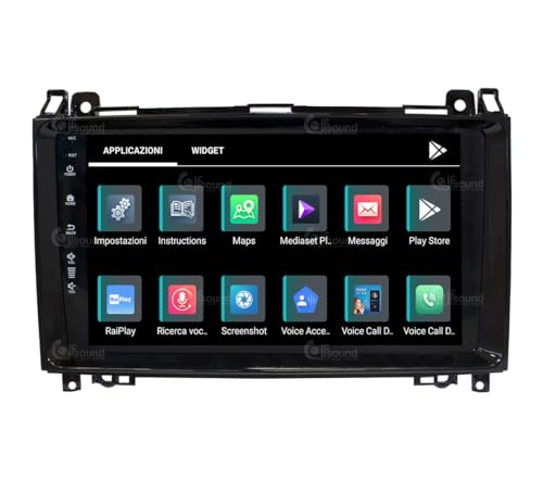 Radio de Coche para Mercedes classe A/B Android GPS Bluetooth WiFi USB Dab+ Touchscreen 9" 8core Carplay AndroidAuto