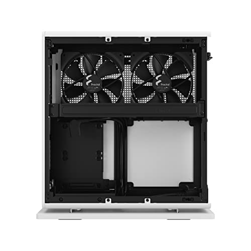 Fractal Design Ridge White - PCIe 4.0 Riser Card Included - 2X 140mm PWM Aspect Fans Included - Type C USB - m-ITX PC Gaming Case