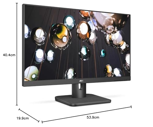 AOC 24E1Q Monitor 24 Pulgadas FHD, 60Hz, IPS, 5 ms GtG, Altavoces (1920x1080, 1x HDMI 1.4, 1x DP 1.2), Negro