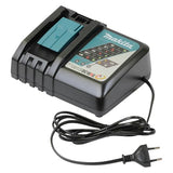 Makita Power Source Kit con 2 litium litio Baterías, 18 V, 3,0 Ah y un cargador en aufe bewahrung Caja Makpac, 1 pieza, turquesa; negro, 197952 – 5