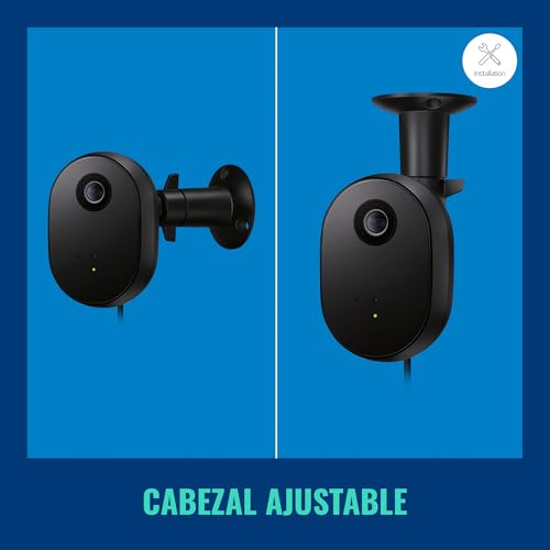 WiZ Cámara de Seguridad para Exteriores Vídeo Full HD, visión Nocturna IR, detección de Movimiento y Sonido, se Conecta a tu Wi-Fi, Control por Voz/App, Funciona con Google Home, Alexa y HomeKit.