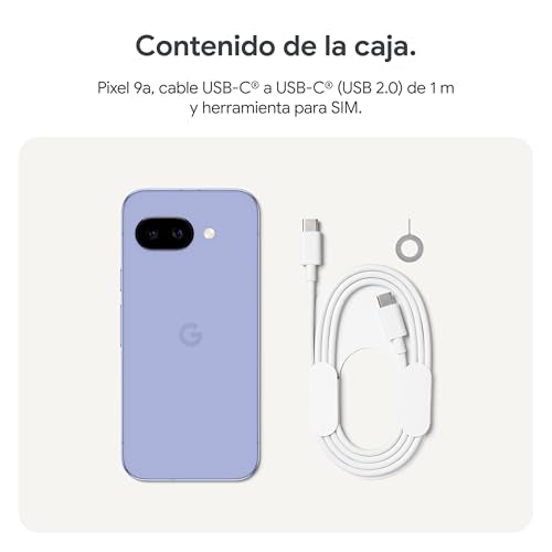 Google Pixel 9a – Smartphone Android Libre con cámara con IA, batería para Todo el día y potentes Funciones de Seguridad – Lila, 128GB