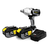 Rodcraft Rc9087K6 - Llave de impacto (3/4", 1500 Nm, luz LED, 2 baterías de 6 Ah, cargador y bolsa de tela)