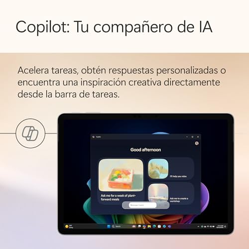 Microsoft Surface Pro | Copilot+ PC | Pantalla táctil LCD 12” | Snapdragon X Plus | 16GB RAM | Almacenamiento de 512GB | Último Modelo | Platino