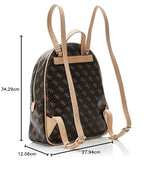 GUESS Mochila Grande Manhattan, marrón, Talla única para Mujer
