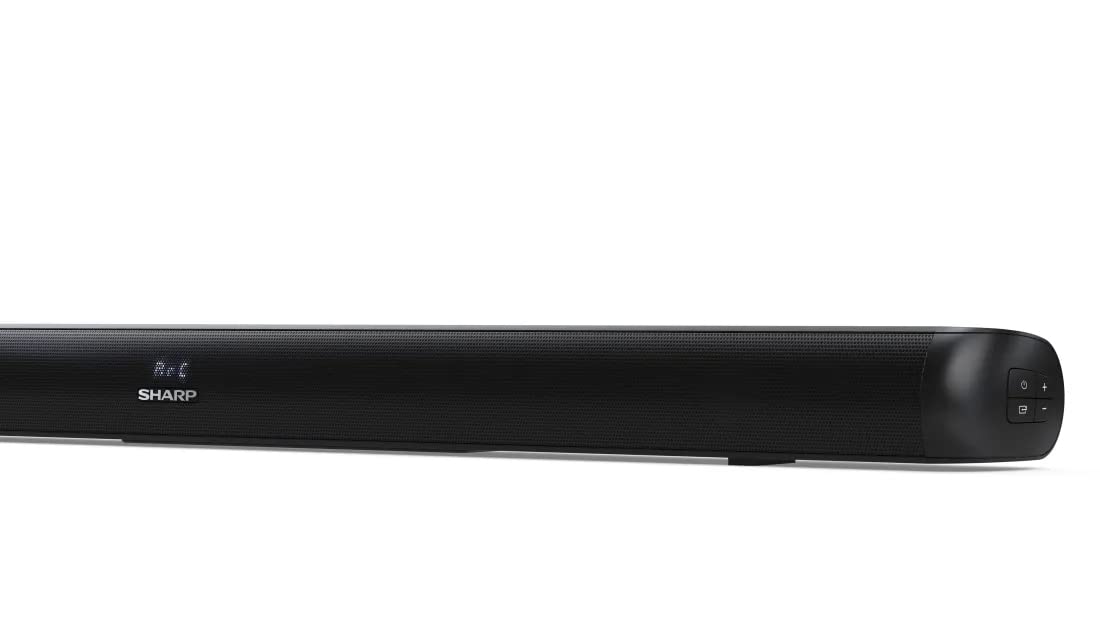 Sharp HT-SB147 2.0 Barra de Sonido, Cine en Casa, Bluetooth con HDMI ARC/CEC, USB Playback, Potencia Máxima Total de Salida 150 W, 92 cm, Color Negro