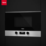 TEKA Microondas Integrable Mecánico, 22 L, 850 W, 5 Niveles de Potencia, Interior Acero Inoxidable con Base Cerámica, Temporizador 60 Min, Modelo MS 622 BI L S