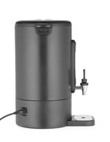 HENDI Percolador de café 14L, de una pared, con filtro incorporado y grifo antigoteo, para café molido grueso,230V, 50/60Hz, 1750W, 357x380x(H) 502mm, negro mate, acero inoxidable, PP