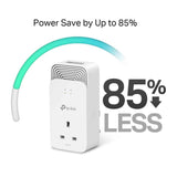 TP-Link PG2400P Kit Powerline Passante G.hn2400, G.hn Wave2 MIMO, 2+2 Puertos Gigabit Ethernet, Toma de alimentación Extra, Modo de Ahorro de energía, Plug & Play