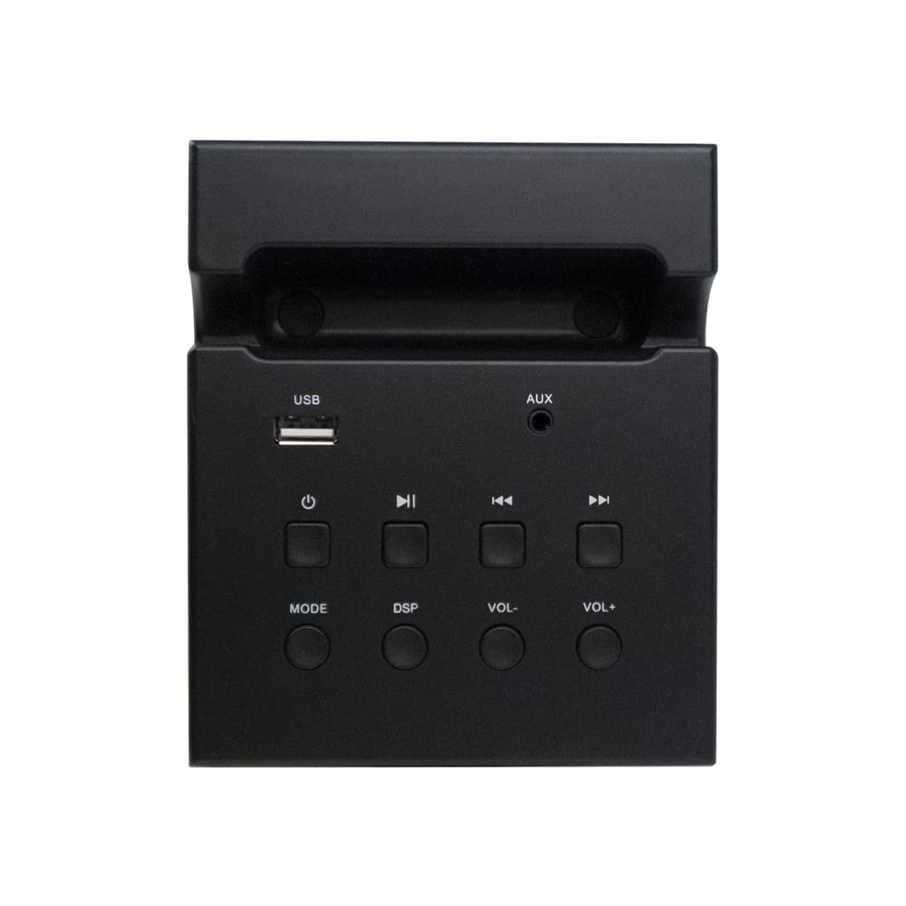 NGS Sky Charm - Altavoz de Torre, Bluetooth de 50W con Mando a Distancia, Entrada Óptica, USB, Radio FM y Entrada AUX, Color Negro