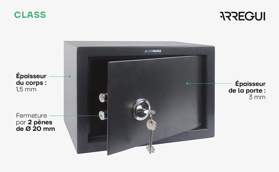 Arregui - Caja fuerte Class sobreponer T25K llave