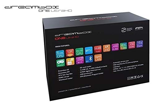 Dreambox One Ultra HD 2X DVB-S2X MIS Tuner 4K 2160p E2 Linux Dual WiFi H.265 HEVC