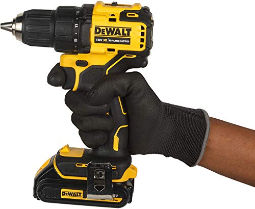 DEWALT DCD708S2T-QW - Taladro Atornillador sin escobillas XR 18V 13mm 65Nm con 2 baterías Li-Ion 1,5Ah y maletín TSTAK
