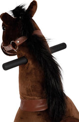 small foot Caballo de Montar con Ruedas de Felpa, Caballito de Juguete, hasta 50kg, para niños a Partir de 5 años, 12462
