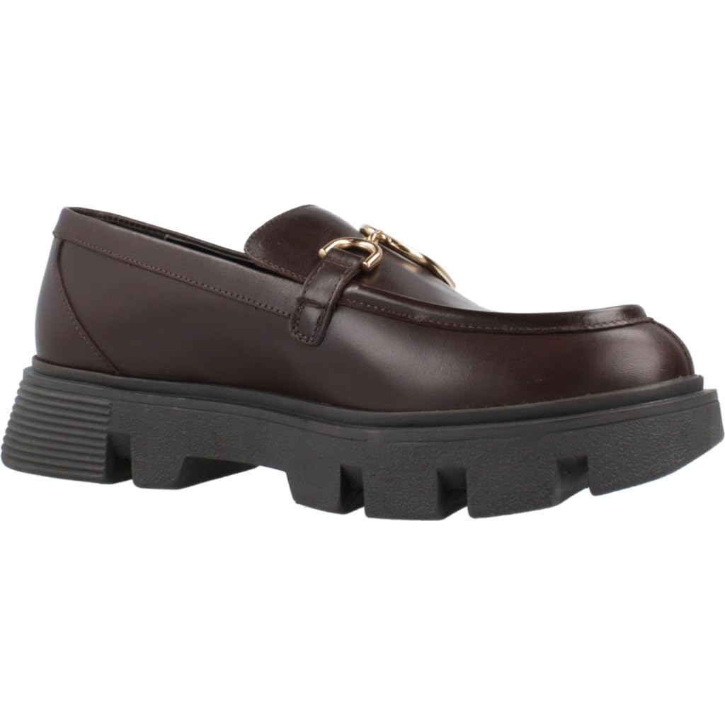 Geox D Vilde H, Mocasin Mujer, café, 38 EU