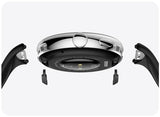 WIFIT - Reloj Inteligente WiWatch R1 Negro Android e iOS - 1.3" AMOLED - A-GPS - Monitor de sueño - Sensor de oxígeno - 100 Modos Deportivos - Autonomía de 14 días, Negro, Large, Híbrido