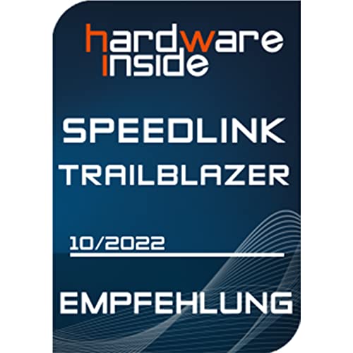 Speedlink TRAILBLAZER Racing Wheel - Volante para gaming para PS3/PS4, Xbox Series X/S/One y PC, levas de cambio y palanca de cambios, pedales ajustables, negro-rojo