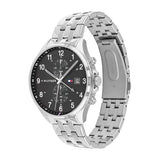 Tommy Hilfiger Reloj Analógico de Cuarzo Multifunción para Hombre con Correa de Acero Inoxidable Plateada - 1791707