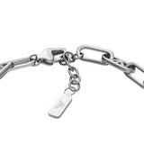Emporio Armani Pulsera para hombre de acero inoxidable o de cuentas con cierre de langosta