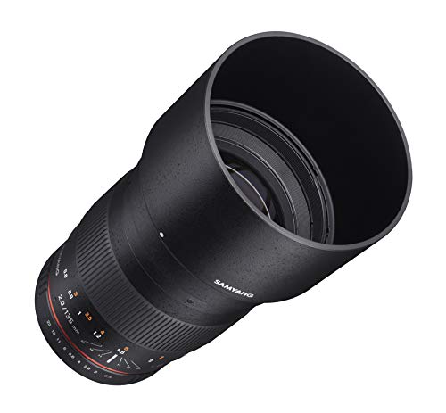 Samyang SY135M-C 135mm f/2.0 ED UMC Teleobjetivo para cámaras Canon EF Digital SLR, Color Negro