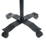 CTA Digital Soporte de Suelo Giratorio y Ajustable en Altura con Sistema de Seguridad, Cuello de Cisne, Ruedas acoplables para tabletas de 7 a 13 Pulgadas, Incluye iPad Pro y Mini