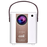Proyector Compacto Cool Rainbow 3000 Lúmenes Altavoz Integrado + HDMI/SD/USB + WiFi Mirror (Blanco)