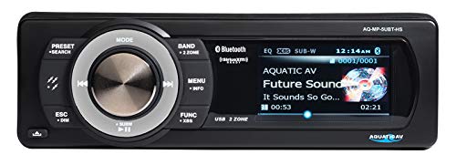Aquatic AV AQ-MP-5UBT-HS Factory Harley Davidson - Radio satélite de repuesto AM/FM