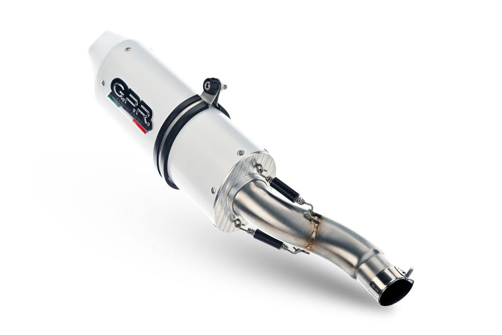 Tubo de escape marca GPR compatible con Suzuki GSX-S 950 2015-2016, Albus Ceramic, tubo de escape completo homologado, suministrado con db killer extraíble, catalizador y colector