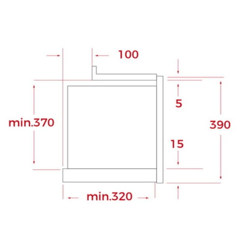 TEKA Microondas Integrable con Base Cerámica, Capacidad 22 L, Apertura de Puerta a la Izquierda, Modelo NEO MS 6220 BIS L SS