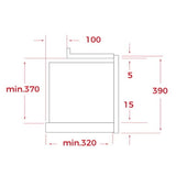 TEKA Microondas Integrable con Base Cerámica, Capacidad 22 L, Apertura de Puerta a la Izquierda, Modelo NEO MS 6220 BIS L SS