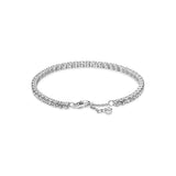 Pandora Timeless Pulsera de tenis centelleante de plata de ley con circonitas cúbicas transparentes, 16