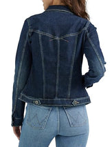Wrangler Authentics Women's Denim Jacket, Drenched, Large