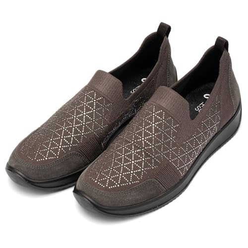 ARA Lissabon 4.0, Mocasín Mujer, Acero Cosmoyet ZY 1368 Steel, 41 EU