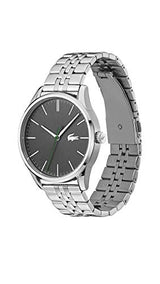 Lacoste Reloj Analógico de Cuarzo para Hombre Colección Vienna con Correa de Acero Inoxidable Plateada - 2011073