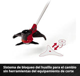 Einhell desbrozadora inalámbrica Agillo - 36/255 BL PXC. 2 x 18 V, sin escobillas, control electrónico de velocidad, hoja de 3 dientes, sistema de bloqueo del eje, sin batería y cargador
