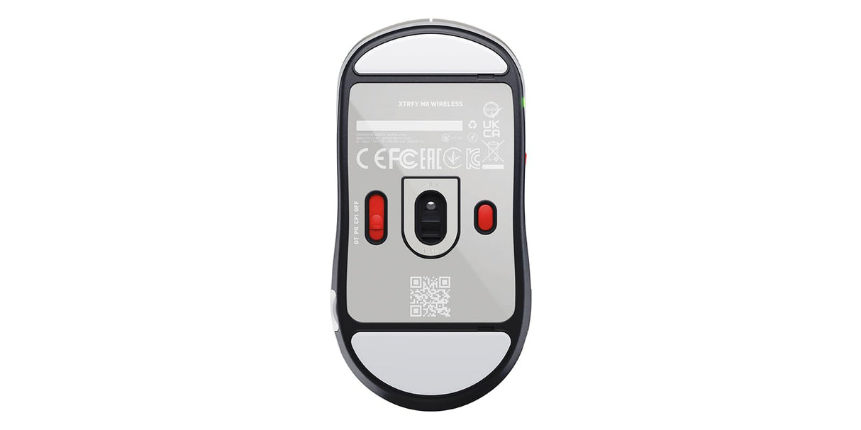 Xtrfy M8 Wireless, Ratón Gaming Inalámbrico Ultraligero, Optimizado para eSports, Radiofrecuencia 2,4 GHz, Parte Frontal Extrabaja para Mayor Precisión, Recargable, Retro