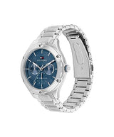 Tommy Hilfiger Reloj Analógico de Cuarzo Multifunción para Mujer con Correa de Acero Inoxidable Plateada - 1782657