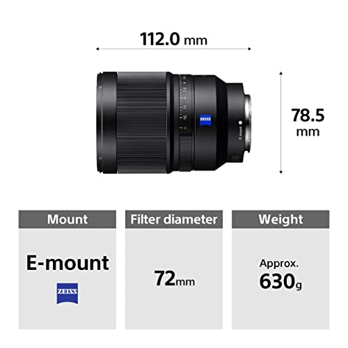 Sony Distagon T FE 35mm f/1.4 Zeiss - Objetivo Prime, Full-Frame, Rango Medio (SEL35F14Z)